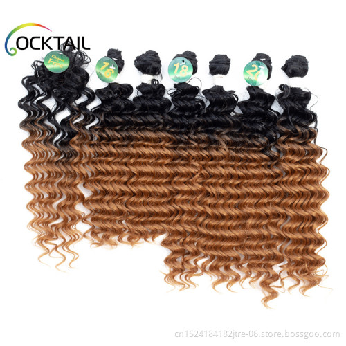 cheap synthetic fiber hair weft extension different types of synthetic hair weaving